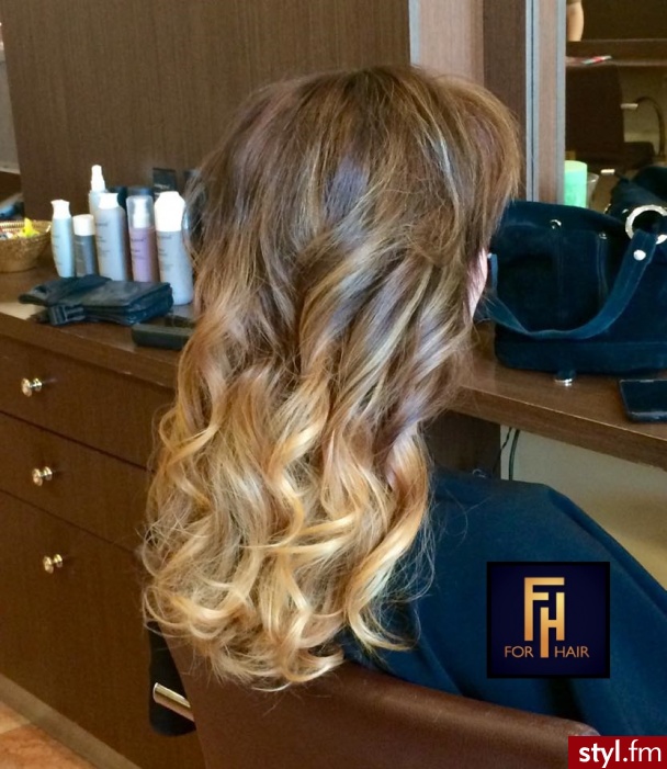 OLAPLEX OMBRE SOMBRE FOR HAIR http://forhairsobieski.pl/ - Blond Rozpuszczone Kręcone Wieczorowe Długie Fryzury