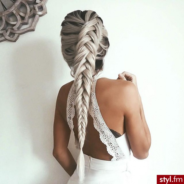 Blond Warkocze Kręcone Na co dzień Długie Fryzury