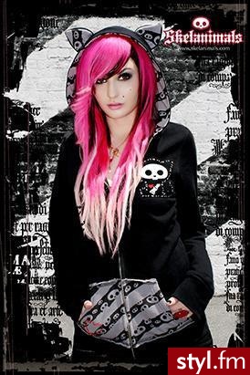 EMO Alternatywne Średnie Fryzury