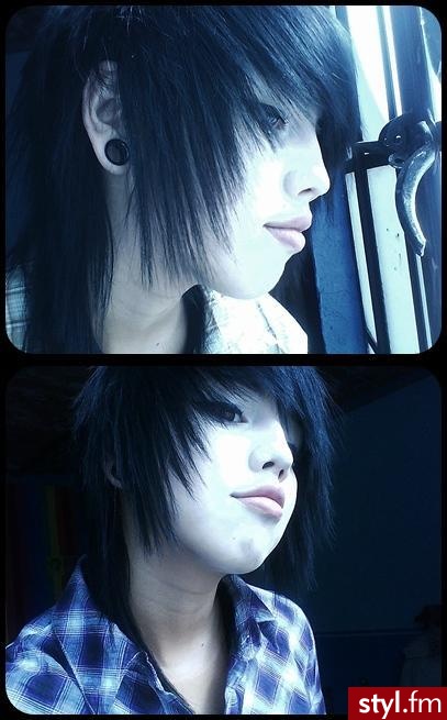 EMO Alternatywne Średnie Fryzury