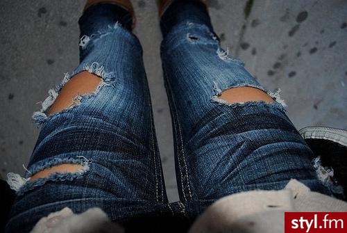 Jeansy Spodnie Moda