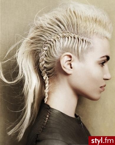 Blond Warkocze Proste Na co dzień Długie Fryzury