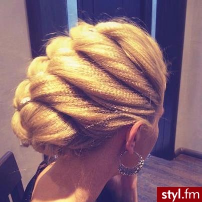Blond Upięcie Proste Na co dzień Średnie Fryzury