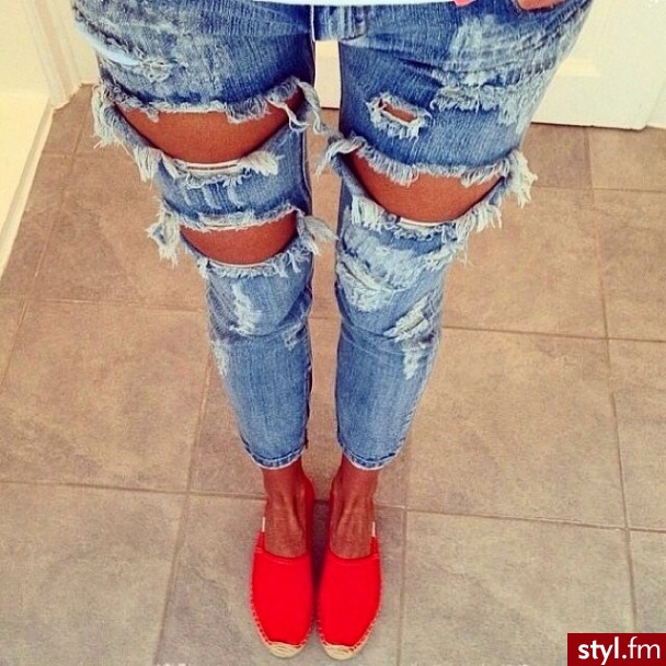 Jeansy Spodnie Moda
