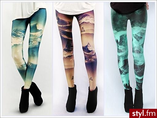 Leginsy Spodnie Moda