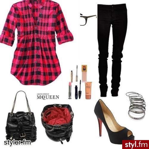 na luźno ;). czerwono czarno;p - Styler