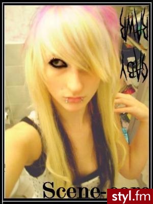 EMO Alternatywne Średnie Fryzury