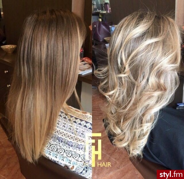 http://forhairsobieski.pl/ SOMBRE OLAPLEX WARSZAWA DOBRY FRYZJER KOLORYZACJA SHIMMER - Proste z grzywką Na co dzień Długie Fryzury