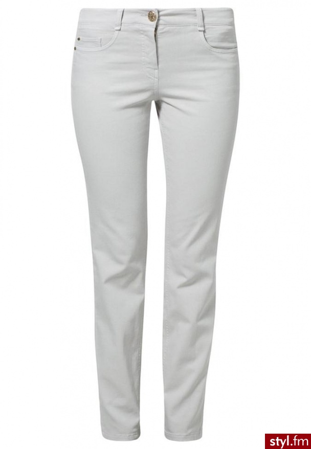Atelier Gardeur ZURI Jeansy Slim fit szary Biały - Jeansy Spodnie Moda