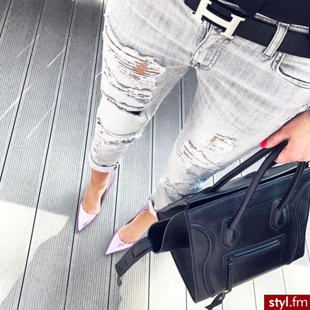 Jeansy Spodnie Moda