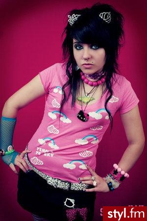 EMO Alternatywne Średnie Fryzury