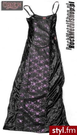 sukienka w czaszki... http://new.rockmetalshop.iai-shop.com/product-pol-34121-sukienka-na-ramiaczka-ZELDA-LONG-BLACKPURPLE-OMEN158.html - Pozostałe Ciuchy Moda