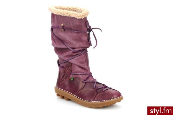 El Naturalista KOZAKI ORGANICO BOTTE N051 BY EL NATURALISTA (Fioletowy) - Kozaki Buty Moda