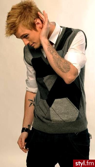 Aaron Carter - Średnie Męskie Fryzury