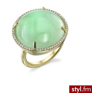 Irene Neuwirth Chrysoprase and Diamond Ring - Pierścionki Biżuteria Moda