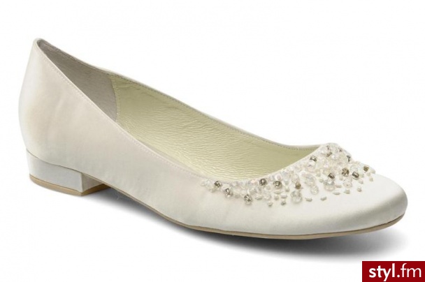 Menbur BALERINKI CARMICHAEL BY MENBUR (Biały) - Balerinki Buty Moda