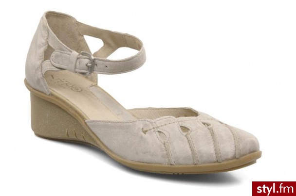 Khrio KOTURNY MESIA BY KHRIO (Beżowy) - Koturny Buty Moda