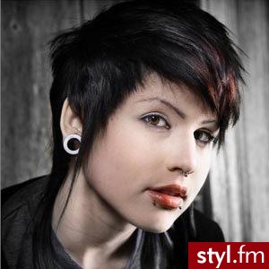 EMO Alternatywne Średnie Fryzury