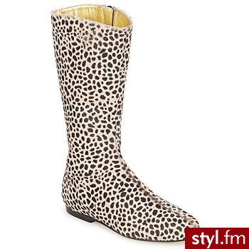 French Sole BUTY PATCH Leopard - Kozaki Buty Moda