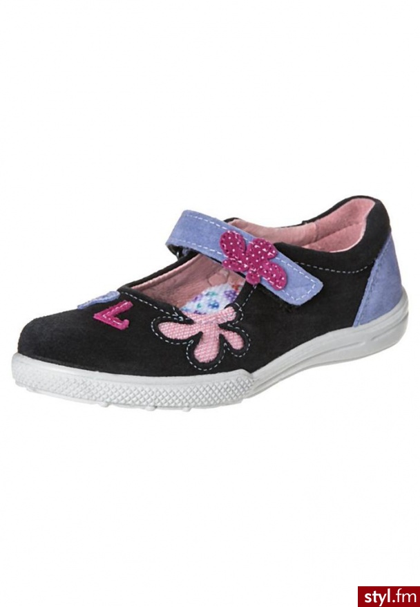 Ricosta Fie Baleriny Z Zapięciem Czarny (8122400) - Balerinki Buty Moda