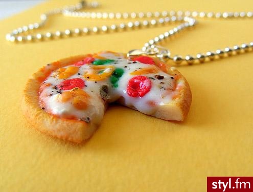 Naszyjnik - pizza. - Pozostałe Dodatki Moda
