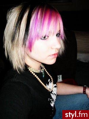 EMO Alternatywne Średnie Fryzury