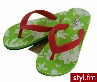 Roxy Klapki dziewczęce LITTLE BAMBOU kiwi roz.34 - Klapki Buty Moda