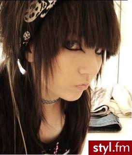 EMO Alternatywne Średnie Fryzury