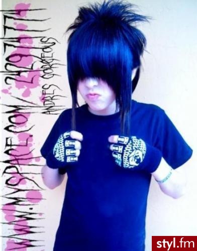 EMO Alternatywne Średnie Fryzury