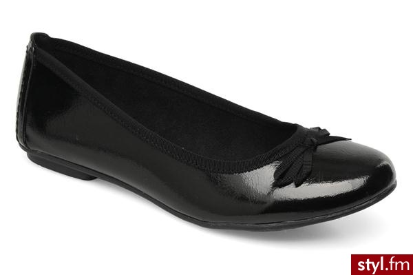 Jana Balerinki Perta Czarny - Balerinki Buty Moda