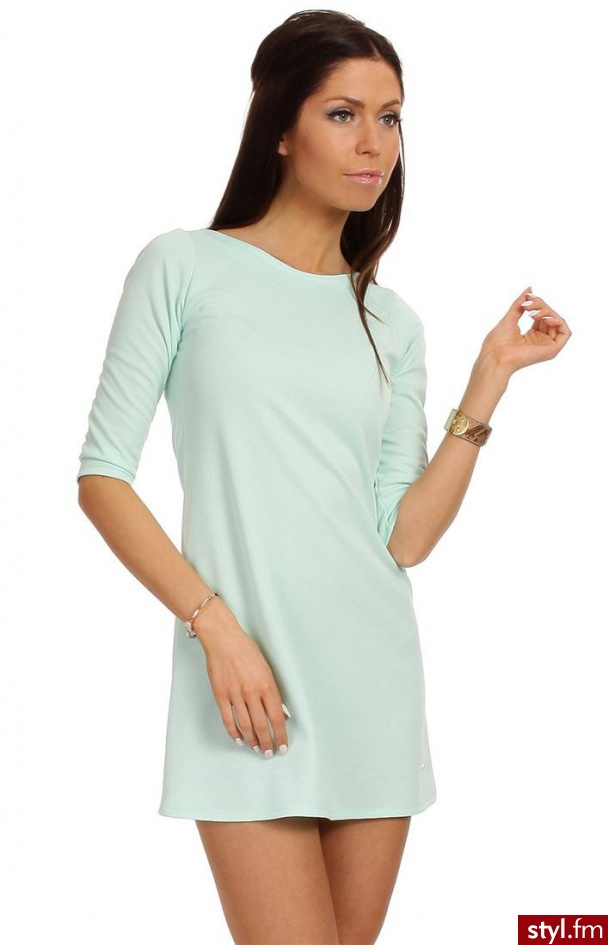 MOE Tunika 029 (miętowy) - Tuniki Ciuchy Moda