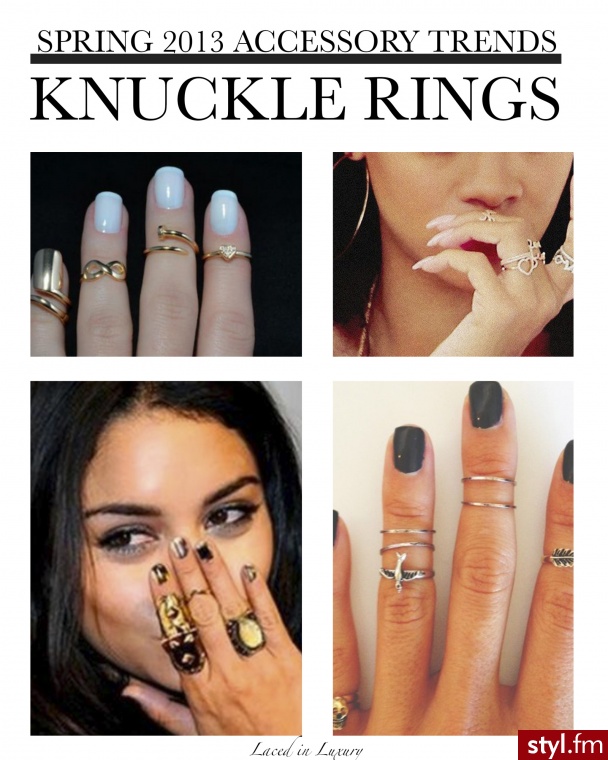 knuckle rings - Pierścionki Biżuteria Moda