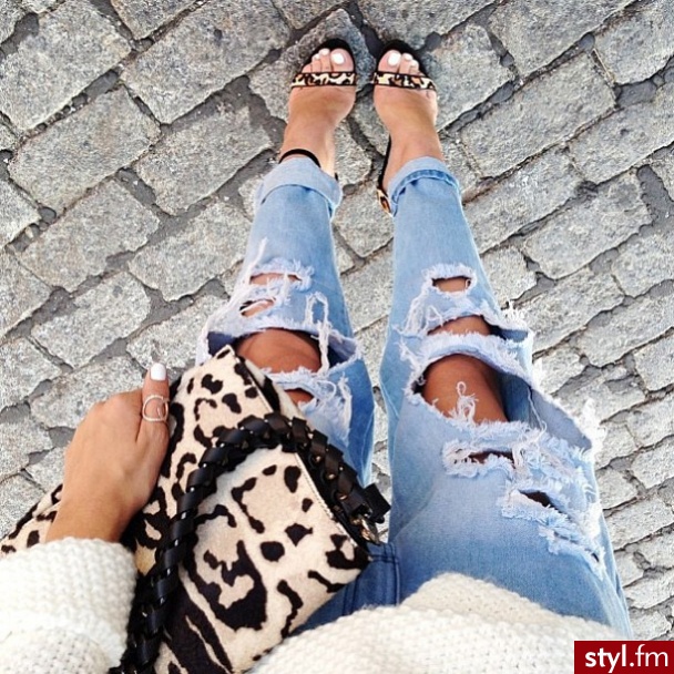 Jeansy Spodnie Moda