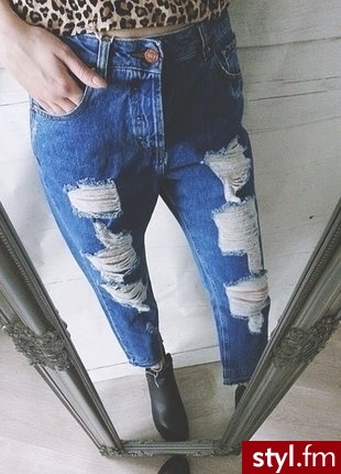 Jeansy Spodnie Moda