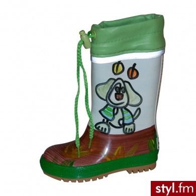 MAXIMO Kalosze z cholewką Piesek - Kalosze Buty Moda