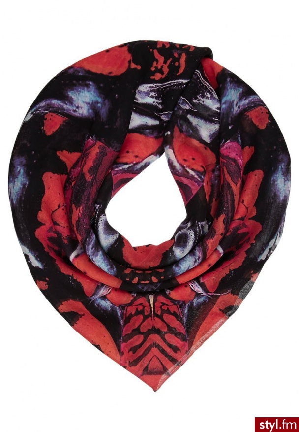 Mcq Alexander Mcqueen Kaleidoscope Chusta Pomarańczowy - Apaszki Dodatki Moda