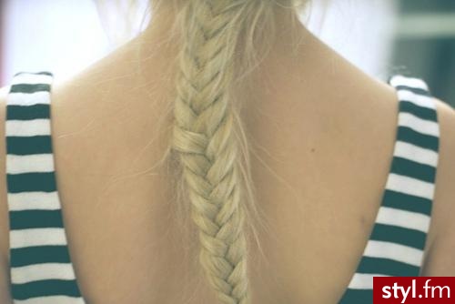 Blond Warkocze Proste Na co dzień Długie Fryzury