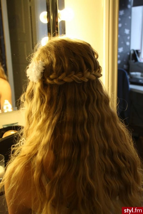 Blond Warkocze Kręcone Na co dzień Długie Fryzury