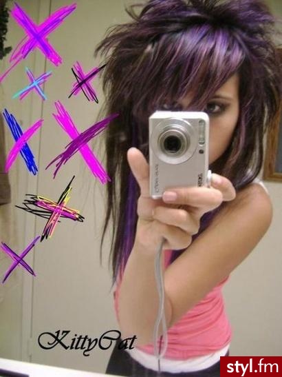 EMO Alternatywne Średnie Fryzury