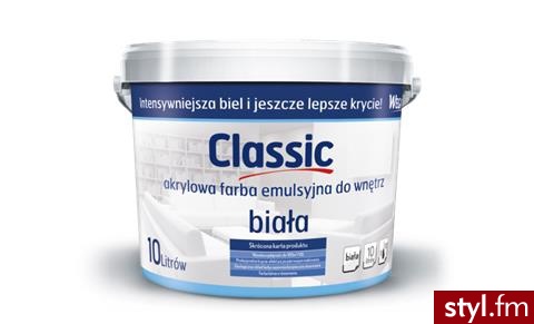Wega Farba Akrylowa Emulsyjna do Wnętrz Classic Biała 10L - Emu Buty Moda