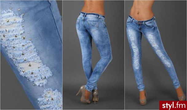 Jeansy Spodnie Moda