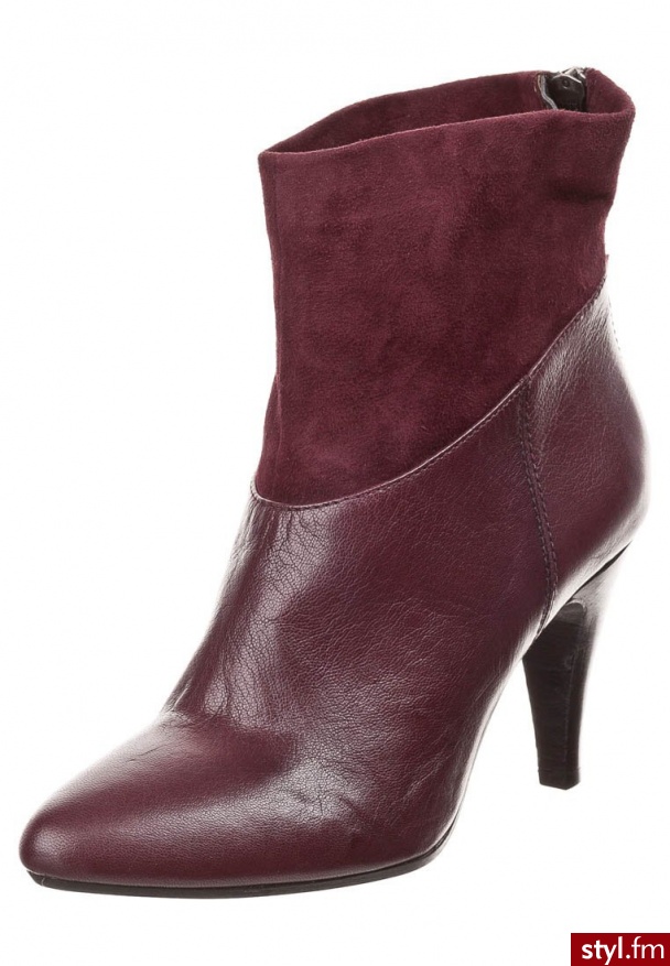 Taupage Botki czerwony - Botki Buty Moda