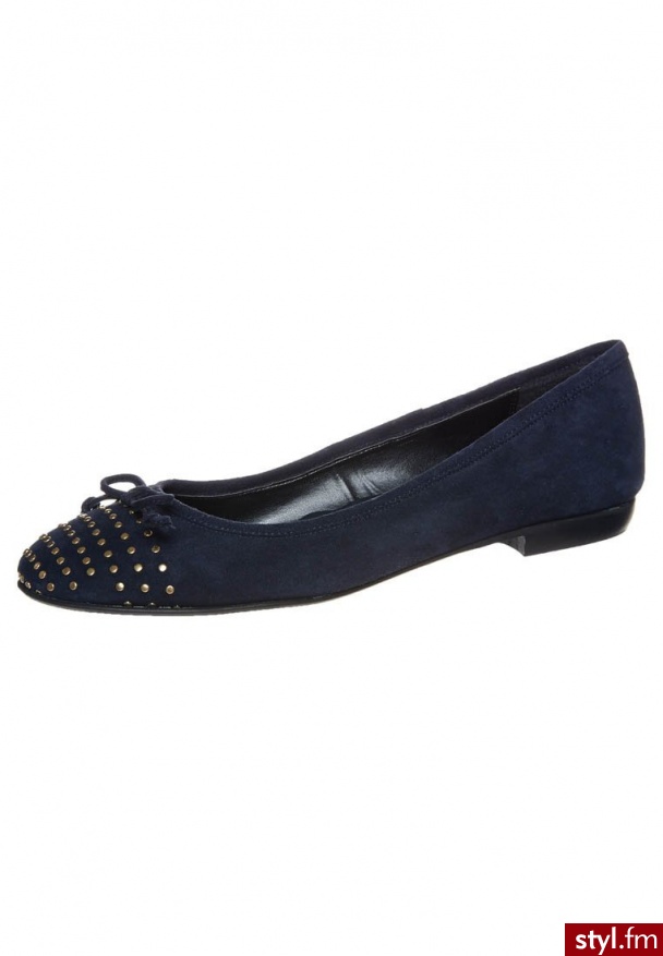 Pier One Baleriny niebieski (1098505) - Balerinki Buty Moda