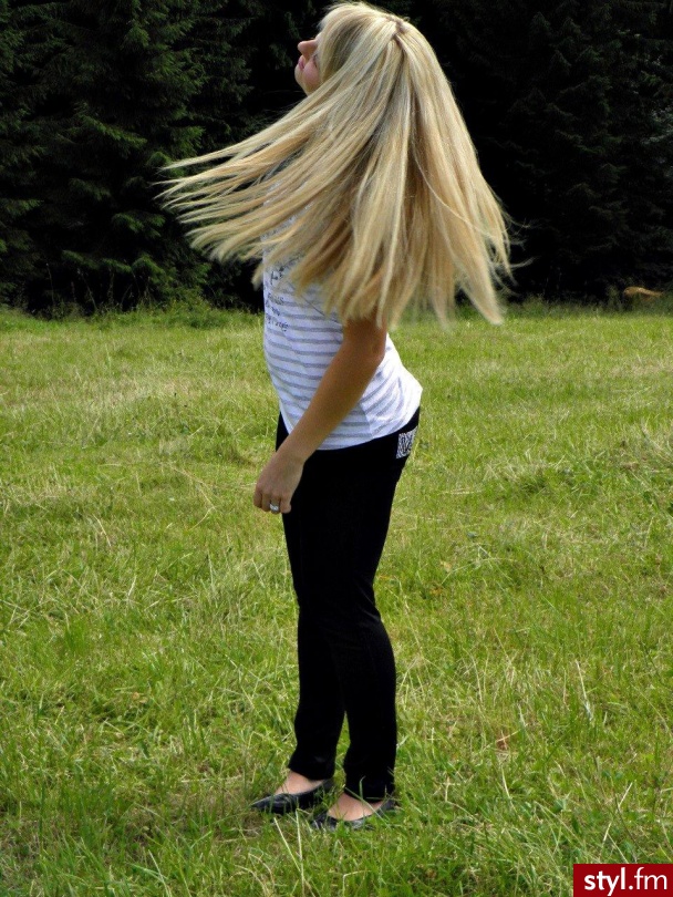 Blond Rozpuszczone Proste z grzywką Na co dzień Długie Fryzury