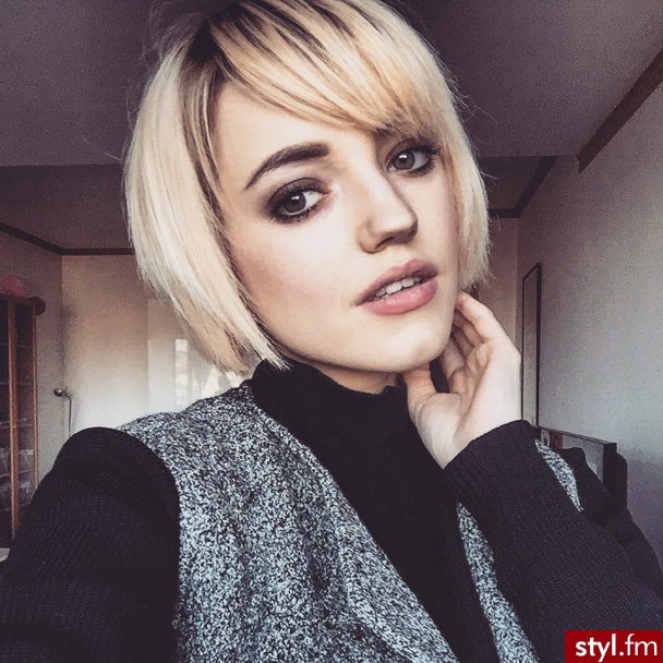 Blond Rozpuszczone Proste Na co dzień Krótkie Fryzury