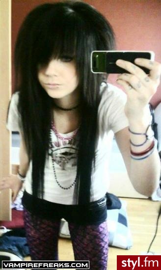 EMO Alternatywne Średnie Fryzury