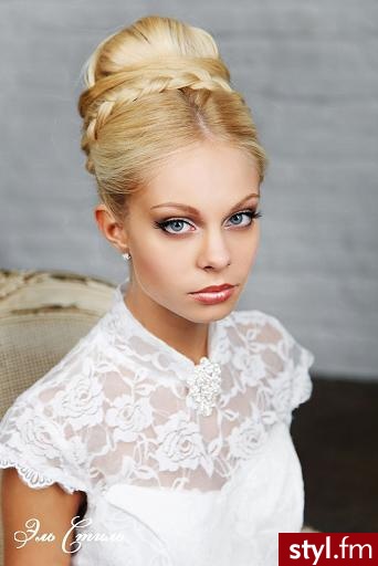 Blond Kok Kręcone Ślubne Długie Fryzury
