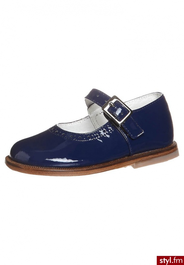 Pinocchio Baleriny z zapięciem niebieski - Balerinki Buty Moda