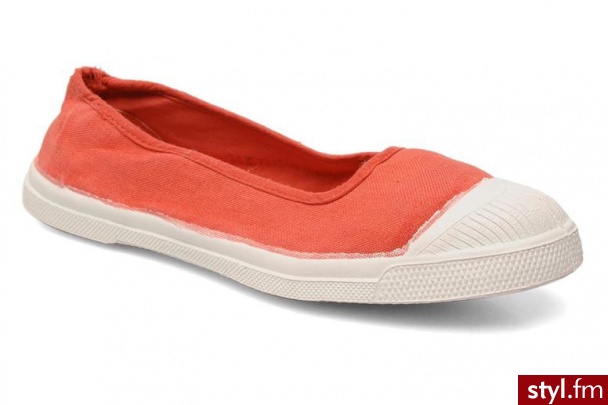Bensimon Balerinki Ballerine by (Czerwony) - Balerinki Buty Moda
