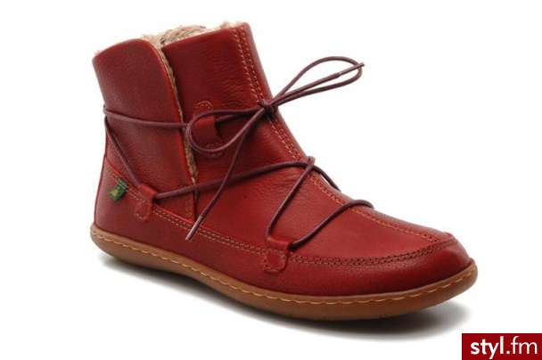 El Naturalista PÓŁBUTY I BOTKI VIAJERO N°265 W BY EL NATURALISTA (Czerwony) - Botki Buty Moda